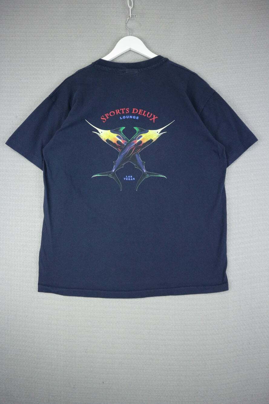 Hard Rock Cafe Vintage 90's Las Vegas XL Made in USA Sports Delux Lounge Single
